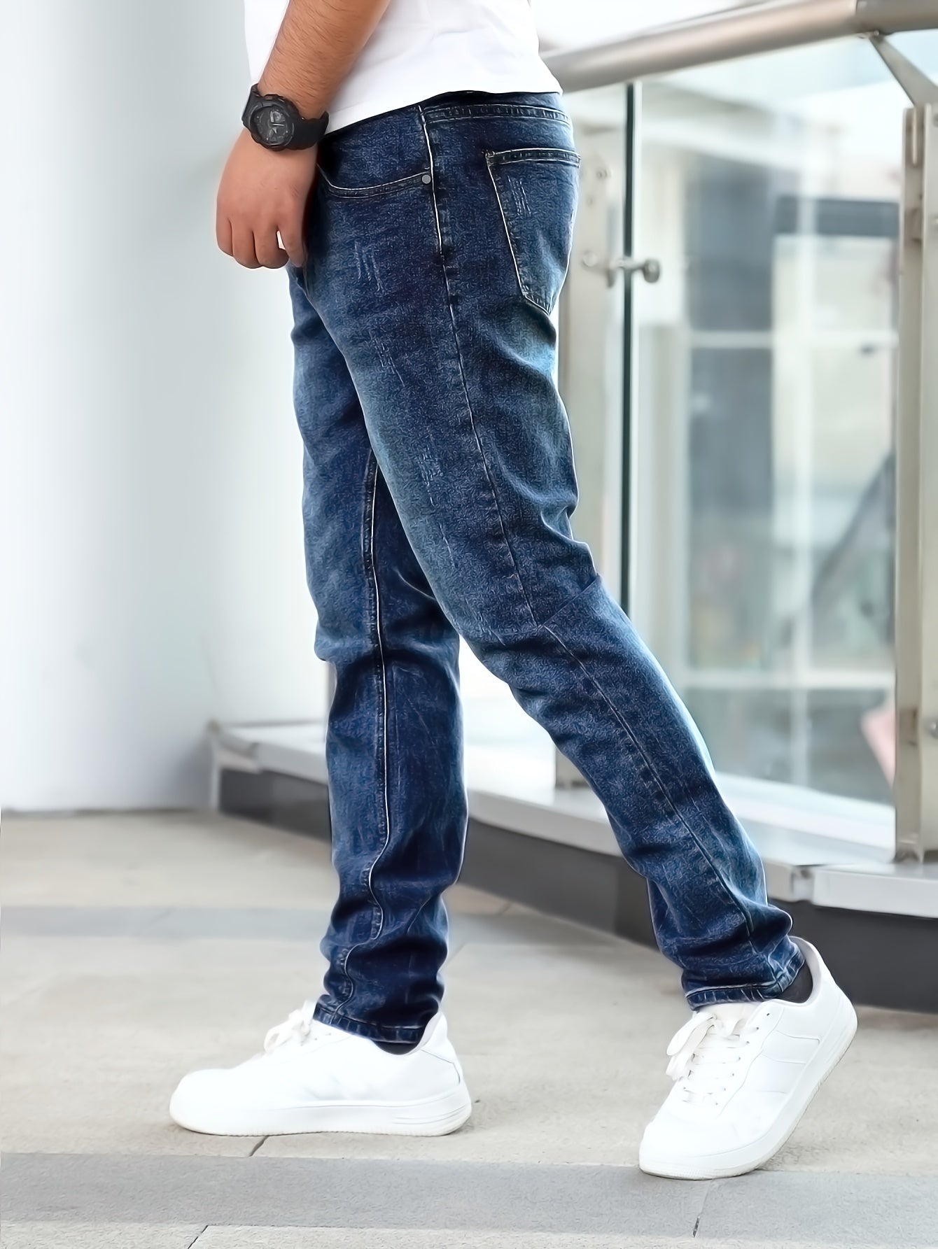 Jeans pour hommes extensible