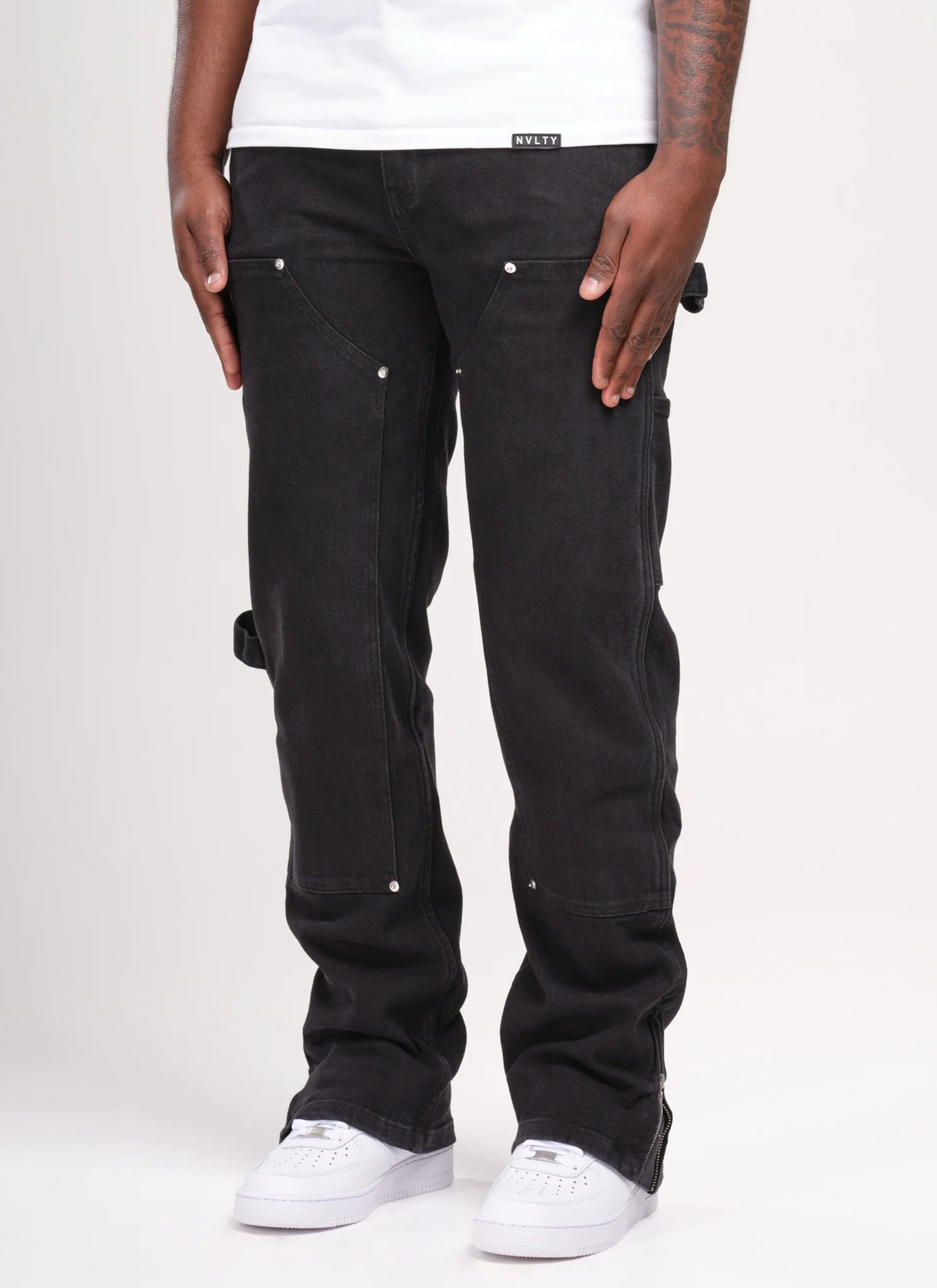 Jeans Vintage Carpenter Rivet  -Noir