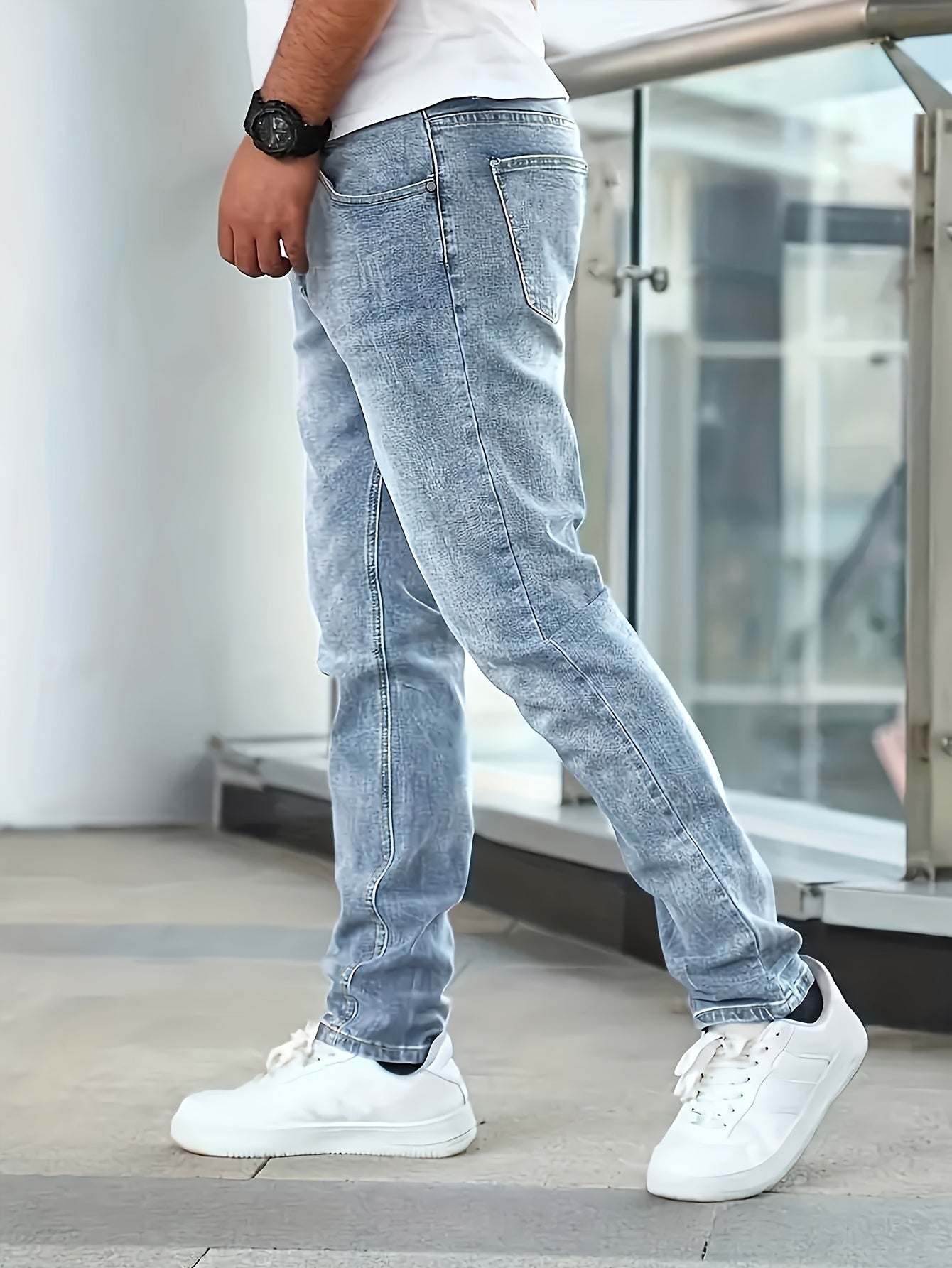 Jeans pour hommes extensible