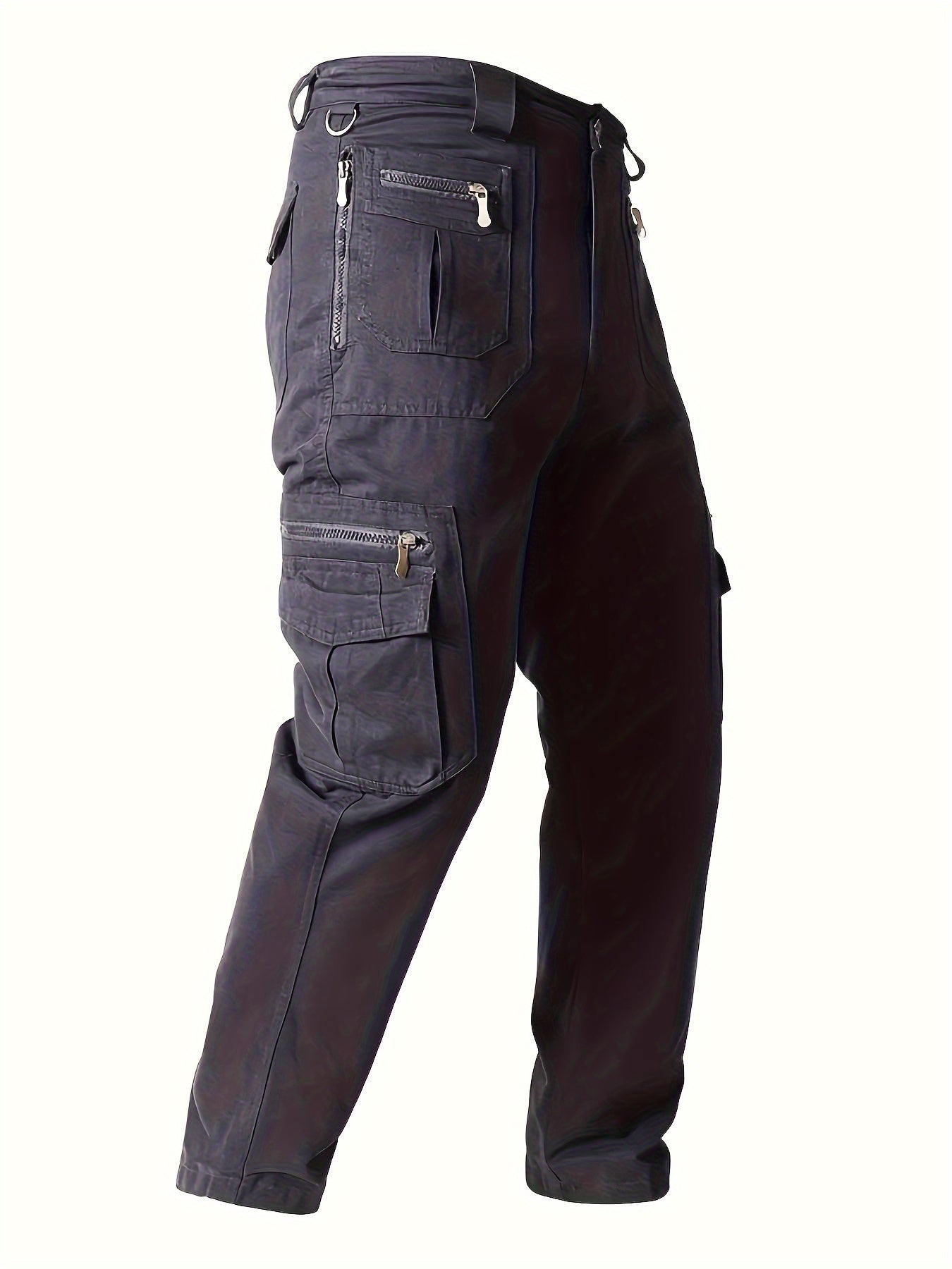 Pantalon cargo décontracté 100%coton avec  multiples poches