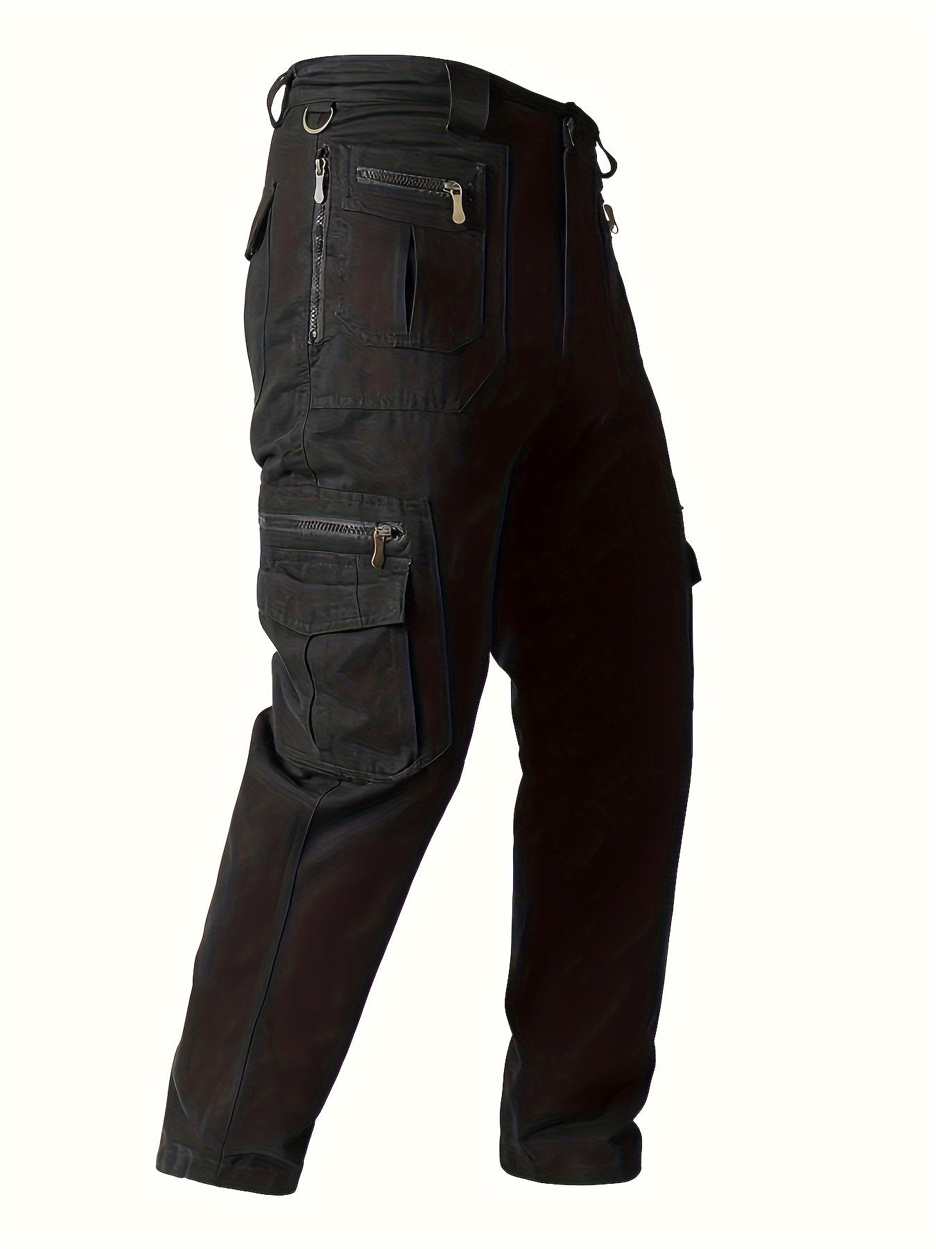 Pantalon cargo décontracté 100%coton avec  multiples poches