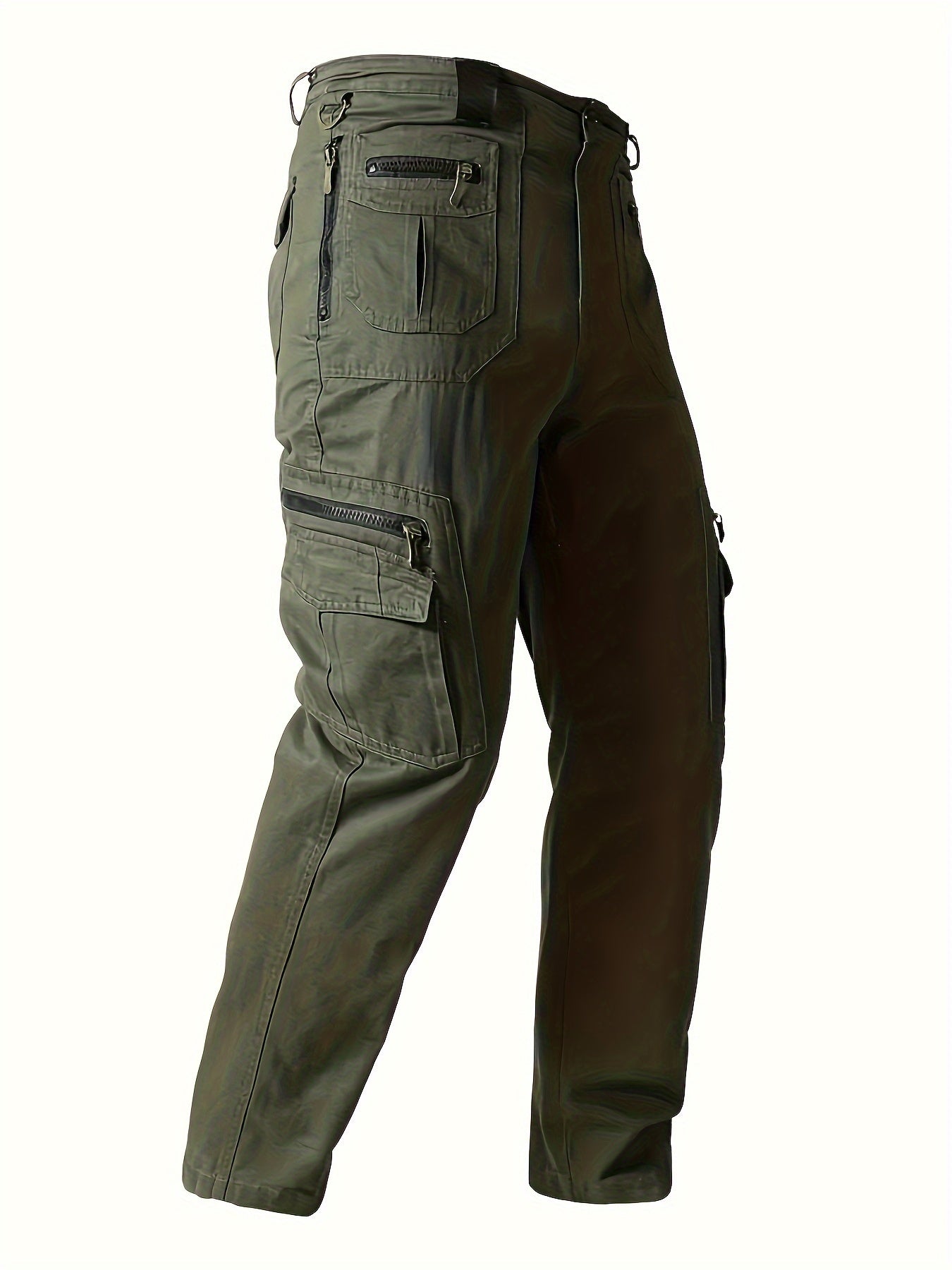 Pantalon cargo décontracté 100%coton avec  multiples poches
