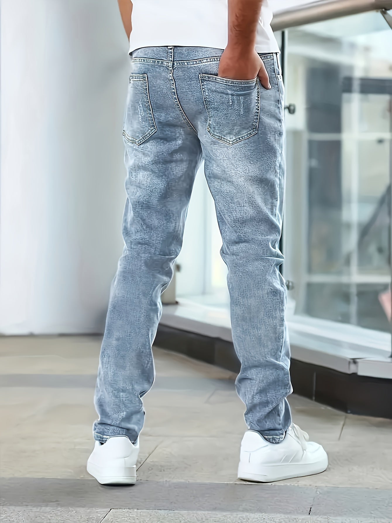 Jeans pour hommes extensible