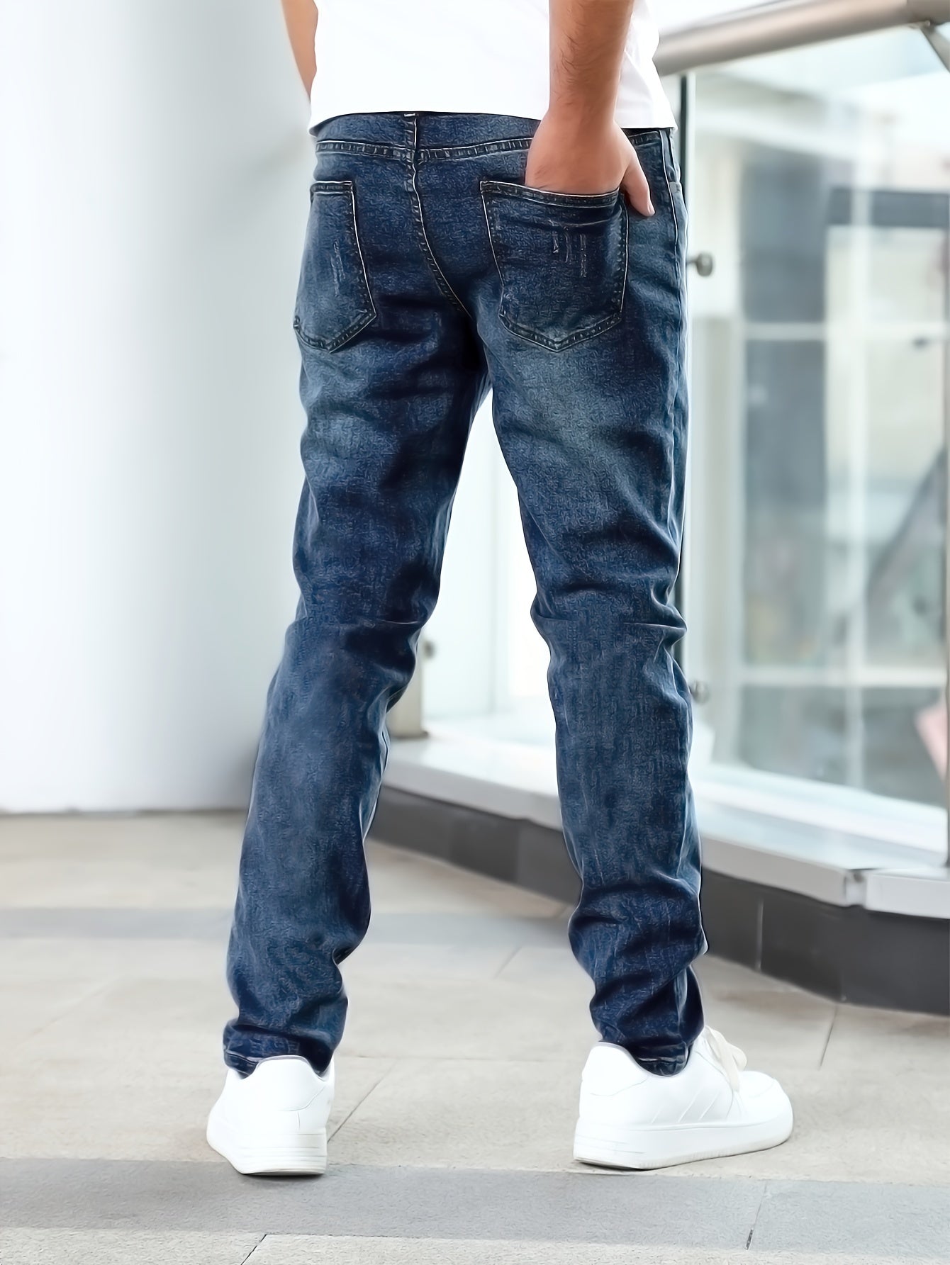 Jeans pour hommes extensible