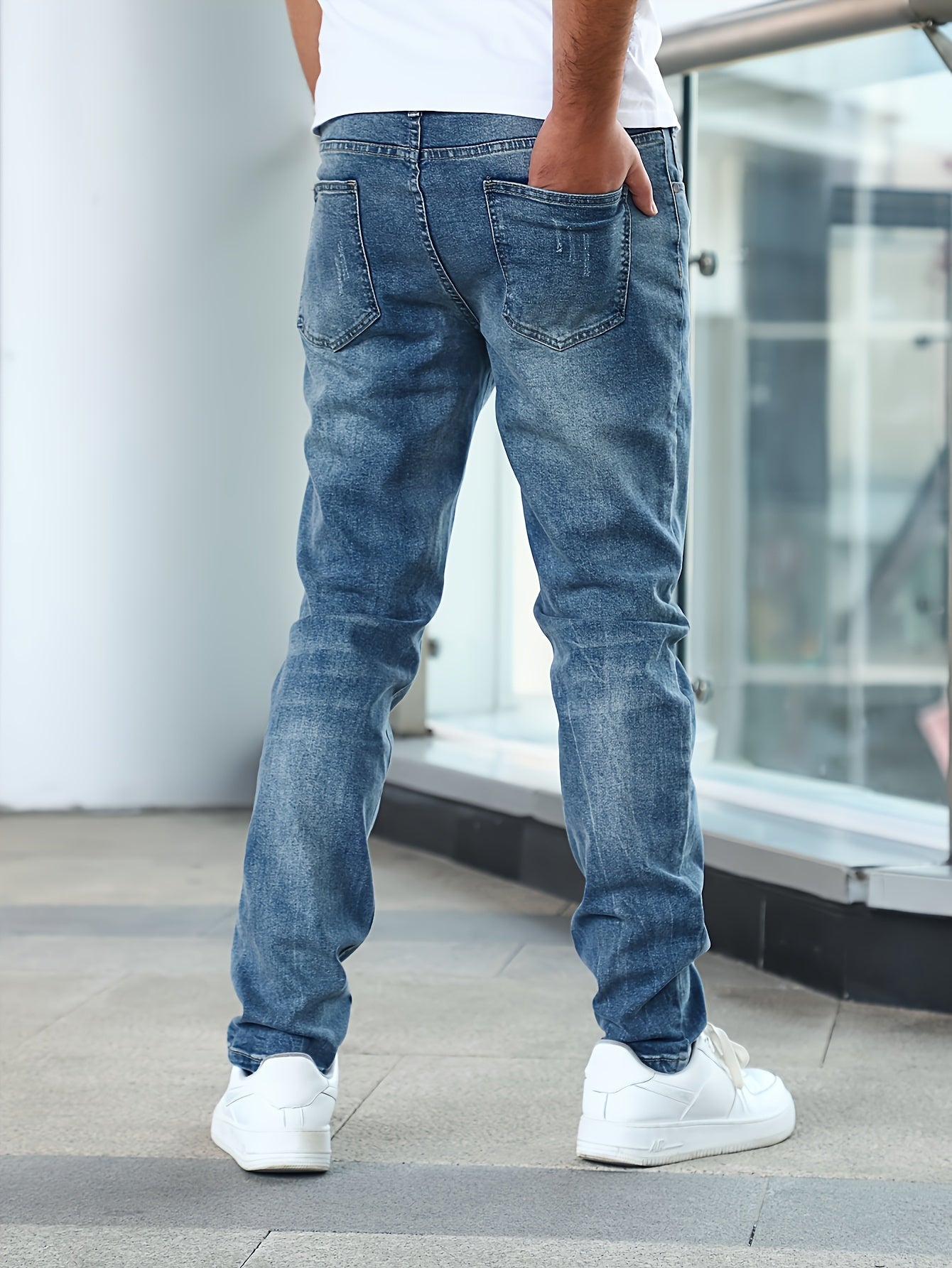 Jeans pour hommes extensible